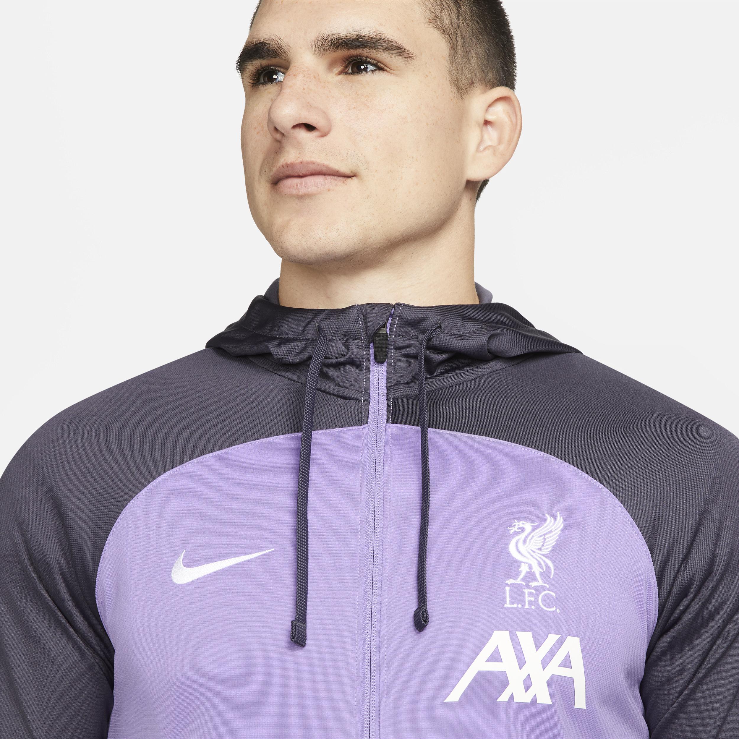 Mens Nike Purple Liverpool 2023/24 Strike Raglan Full-Zip Track Jacket Product Image