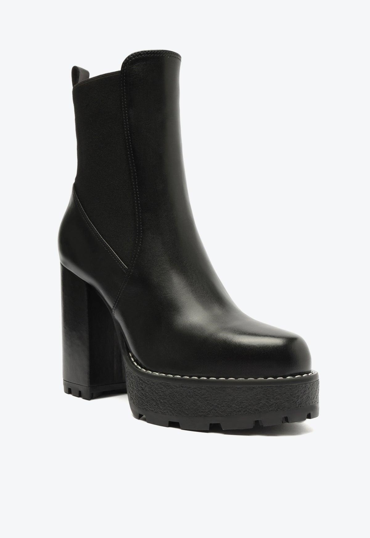 Billie Platform  Leather Bootie Female Product Image