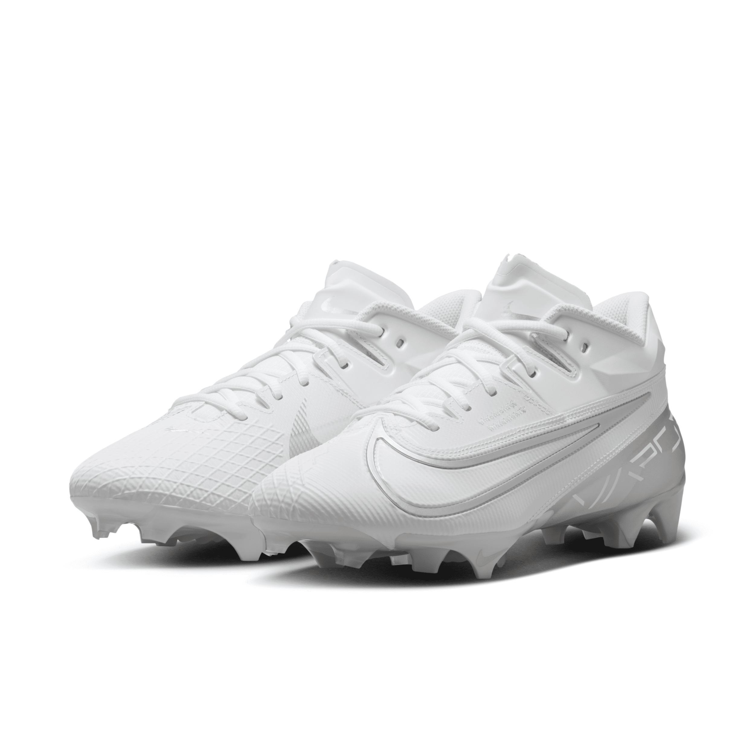 Nike Mens Vapor Edge Elite 360 2 - Football Shoes White/Metallic Silver/Pure Platinum Product Image