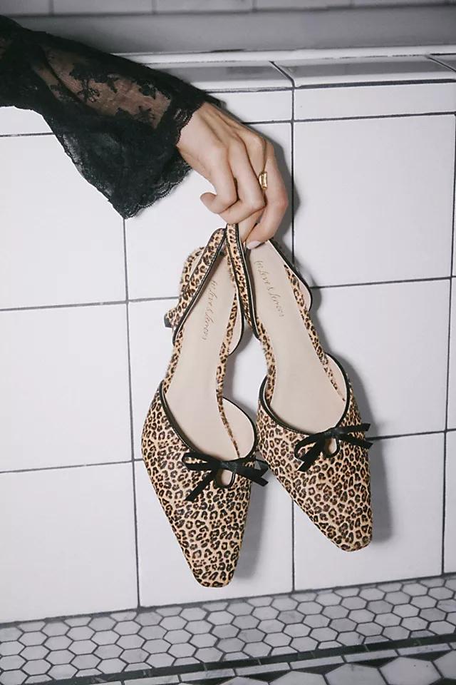 For Love & Lemons Lyana Slingback Heels Product Image