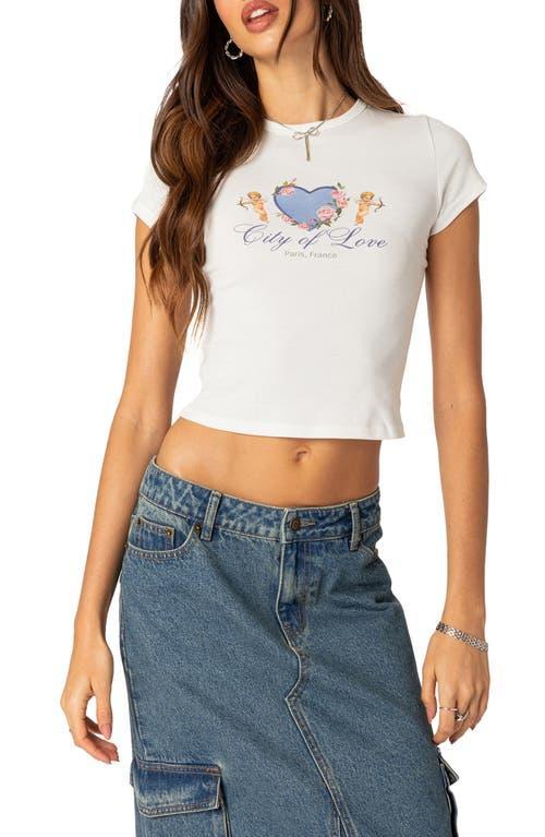 EDIKTED City Lovers Crop Babydoll T-Shirt Product Image