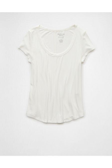 AE Soft Sexy Scoop Neck Ribbed T-Shirt Women's Product Image