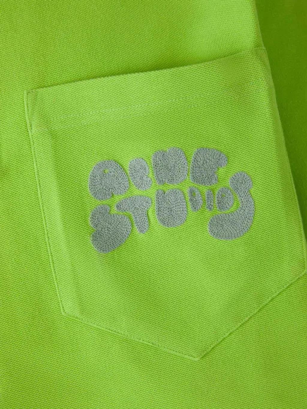 Logo Embroidered Polo Shirt In Light Green Product Image