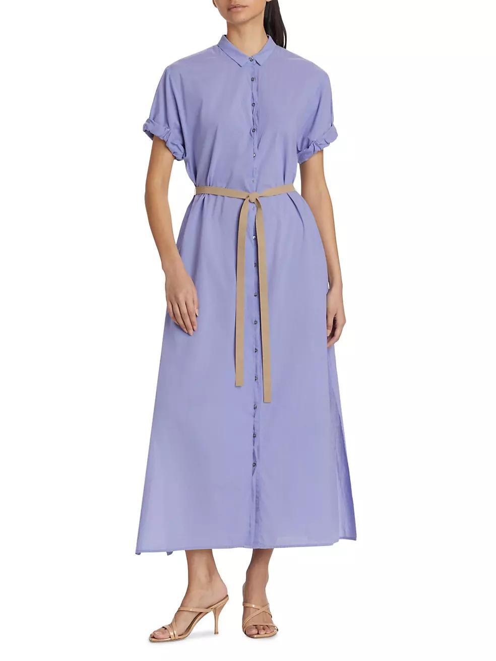 Linnet Cotton Midi Shirtdress Product Image