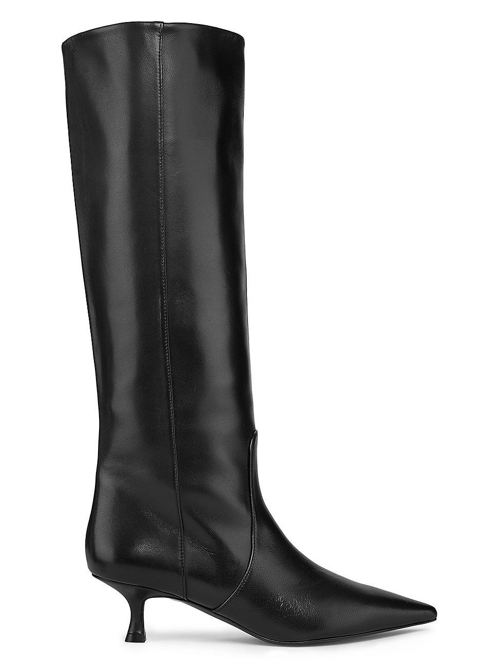 Womens Naomi 50MM Lacquered Leather Boots Product Image