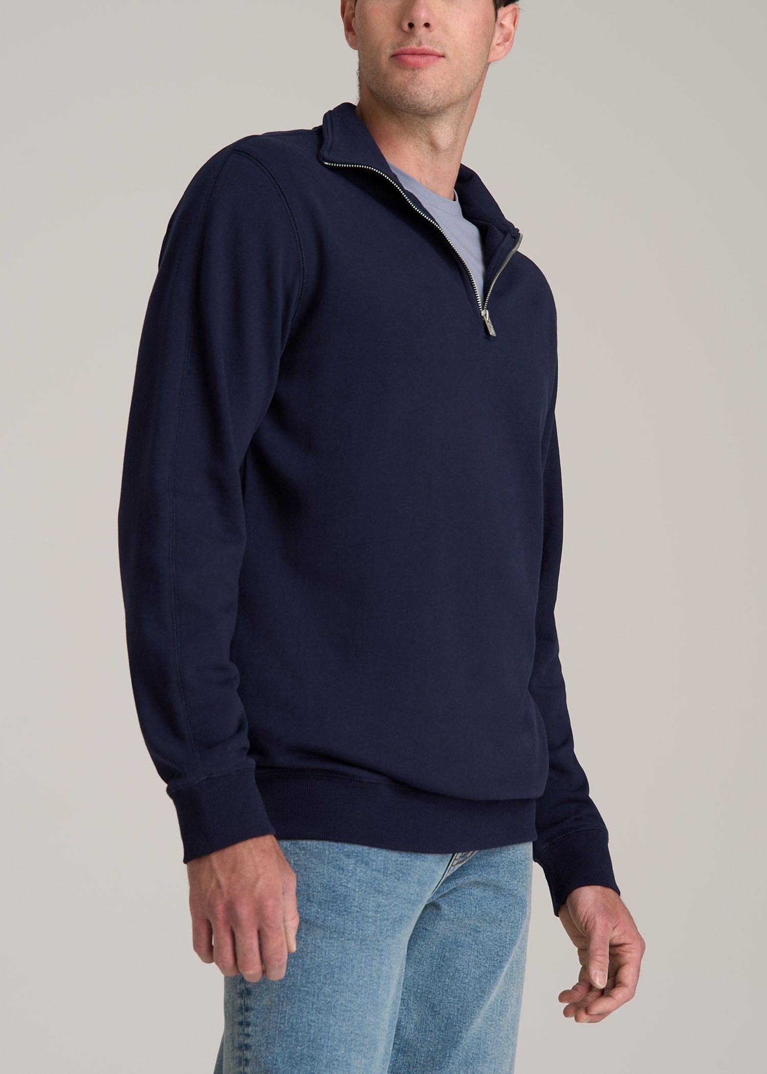 Wearever 2.0 French Terry Quarter-Zip Tall Men's Sweatshirt in Evening Blue Male Product Image