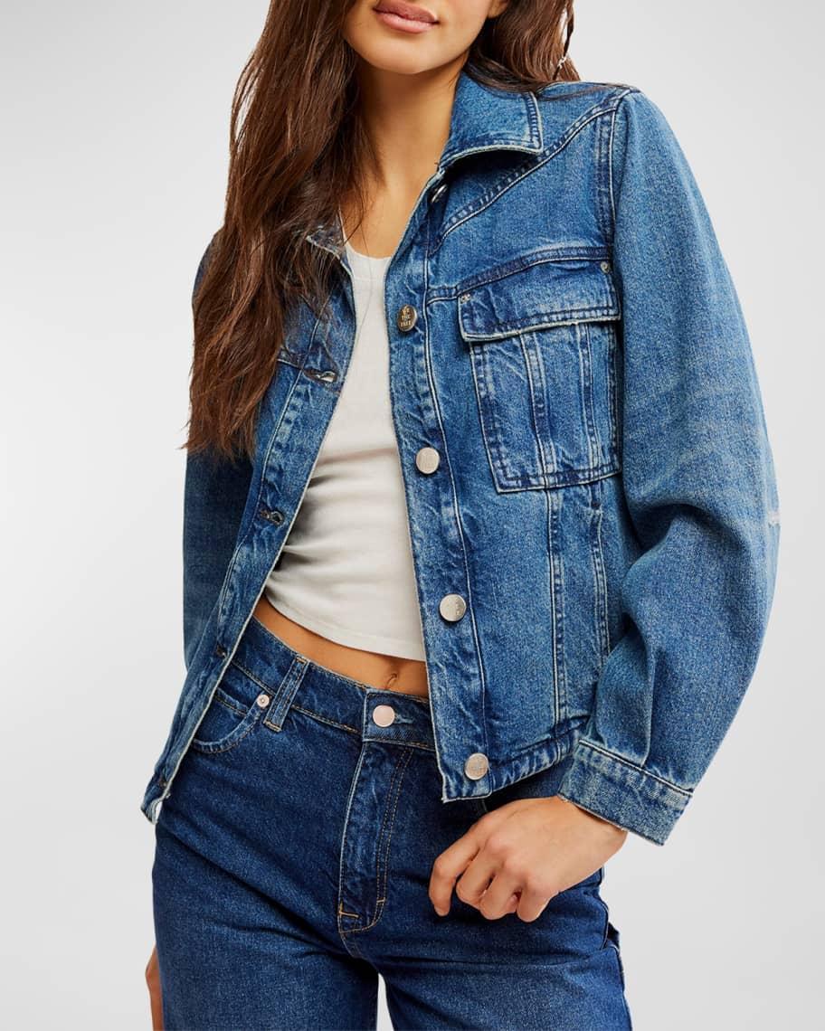 We The Free Jade Cropped Denim Jacket Product Image