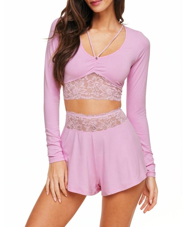 Madelynn Womens Pajama Set pink Product Image