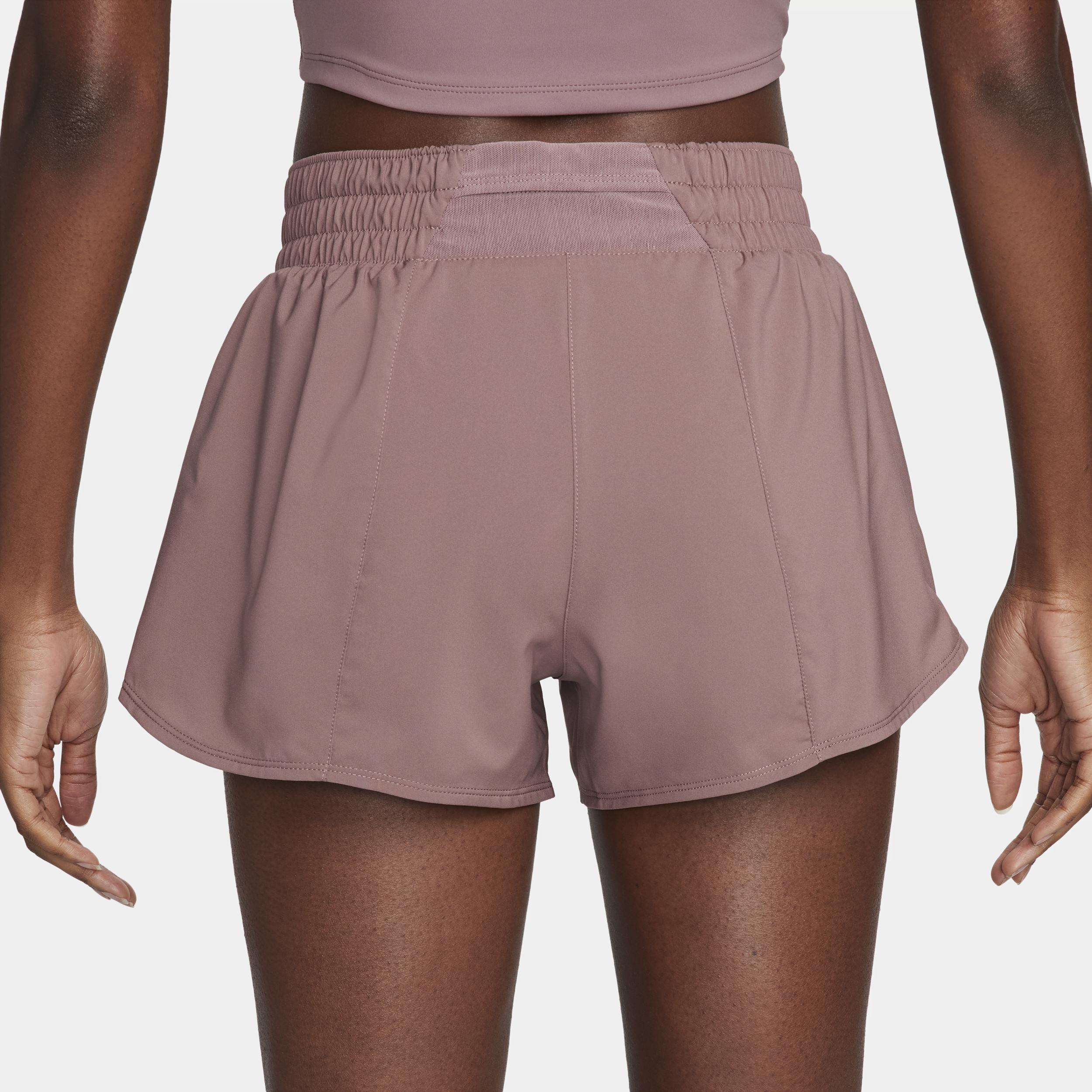 Nike Women's One Dri-FIT Mid-Rise 3" Brief-Lined Shorts Product Image