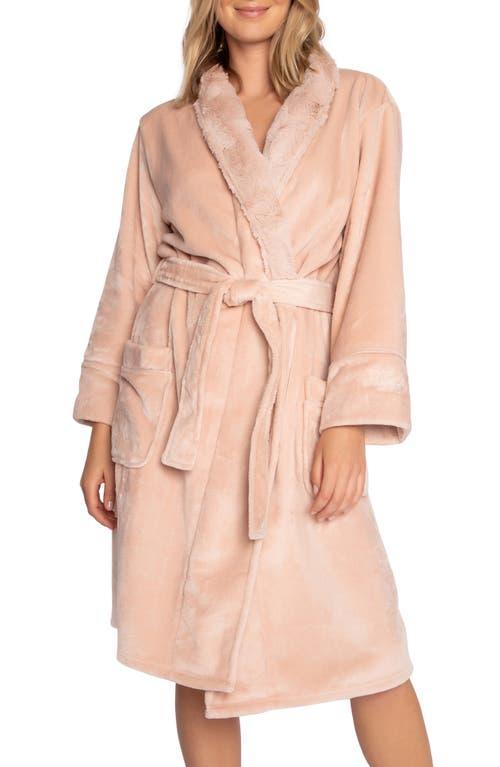 PJ Salvage Luxe Plush Faux Fur Trim Robe Product Image