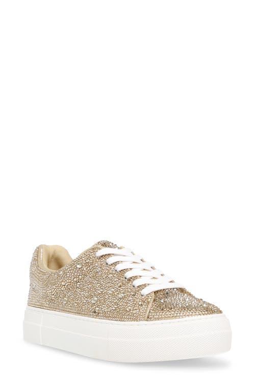 Betsey Johnson Sidny Crystal Pav Platform Sneaker Product Image