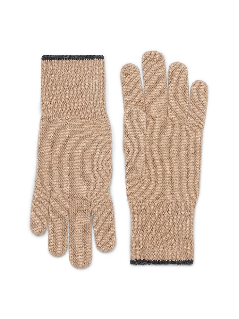 Mens Cashmere Knit Gloves Product Image