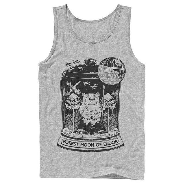 Mens Star Wars Ewok Terrarium Tank Top Athletic Grey Product Image