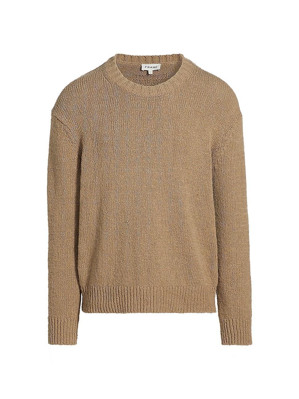 Mens Rib-Knit Crewneck Sweater Product Image