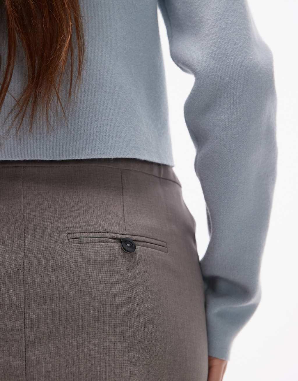 Topshop tailored mini skirt in mink Product Image