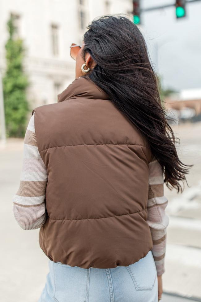 Where You See Fit Cocoa and Khaki Reversible Vest Product Image