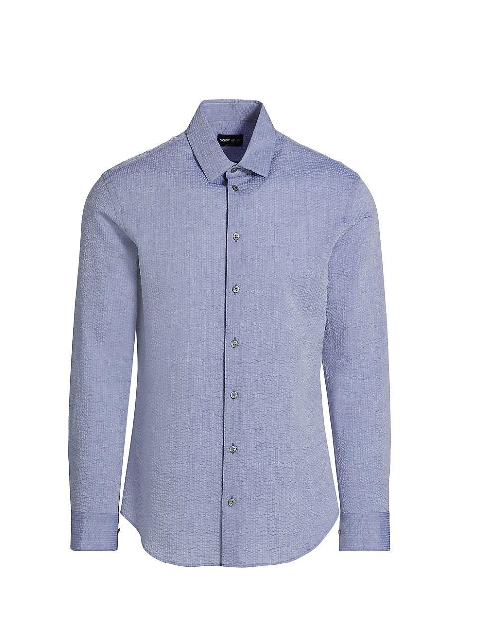 Mens Cotton Seersucker Shirt Product Image