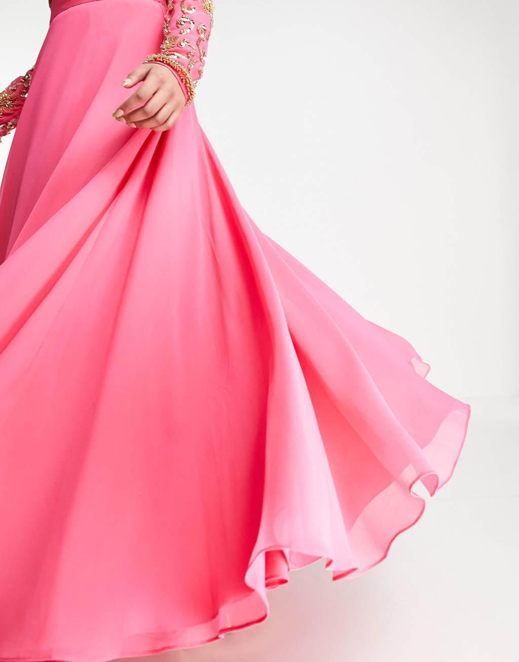 ASOS DESIGN soft maxi lehenga skirt Product Image