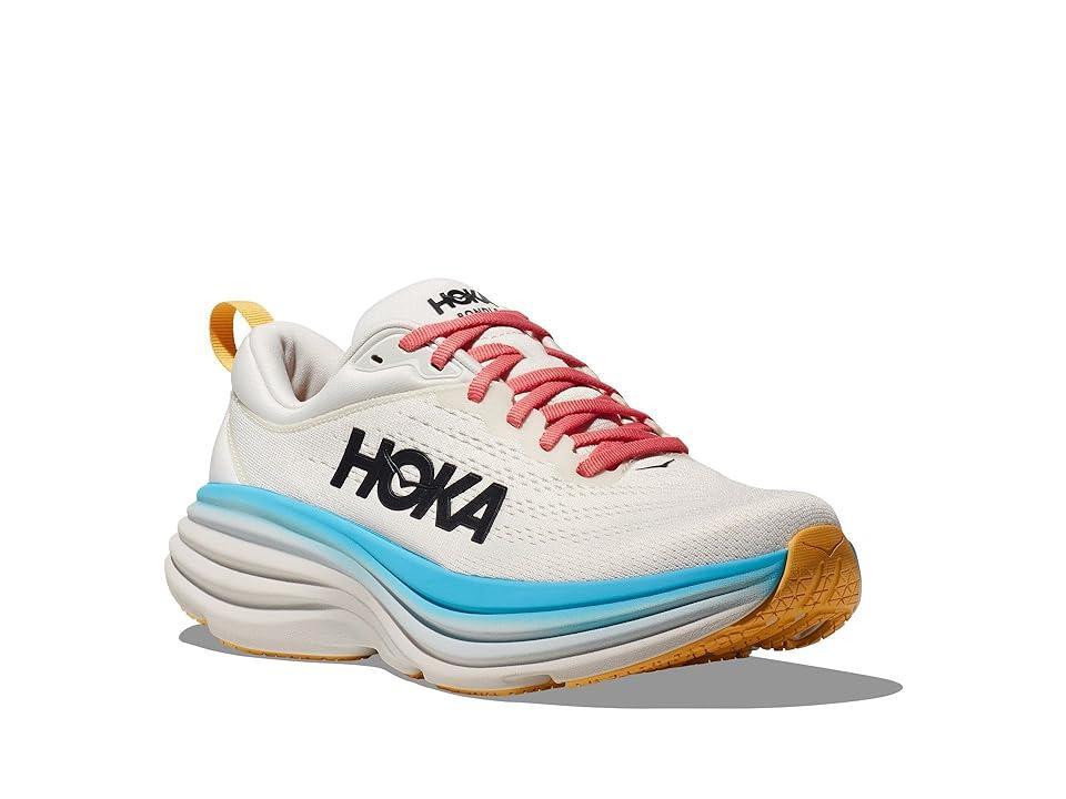 Hoka Women's Bondi 8 (Blanc De Blanc/Swim Day) Women's Shoes Product Image