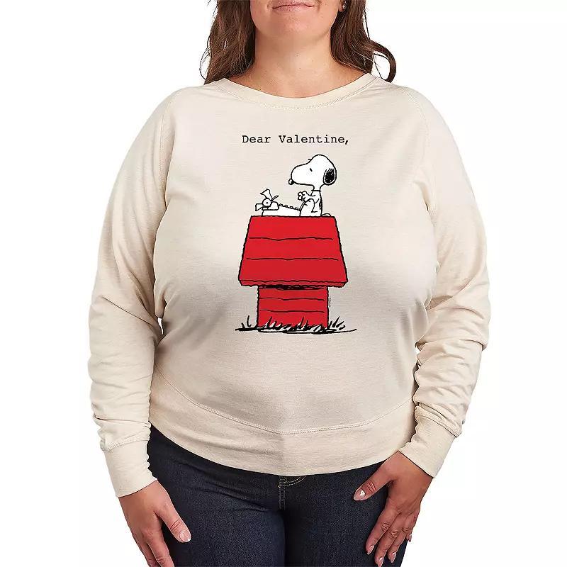 Plus Size Peanuts Dear Valentine Snoopy Graphic Tee, Womens Product Image