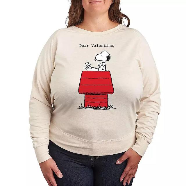 Plus Size Peanuts Dear Valentine Snoopy Graphic Tee, Womens Product Image