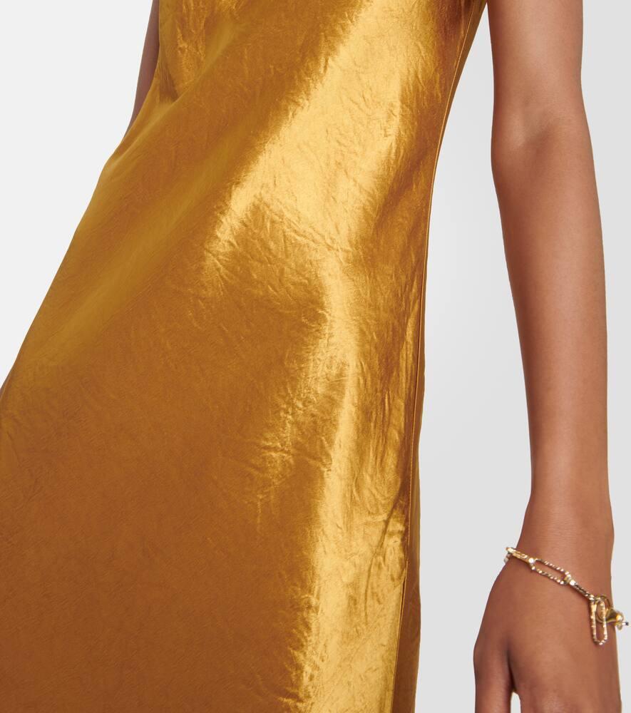 MAX MARA Leisure Talete Satin Slip Dress In Yellow Product Image