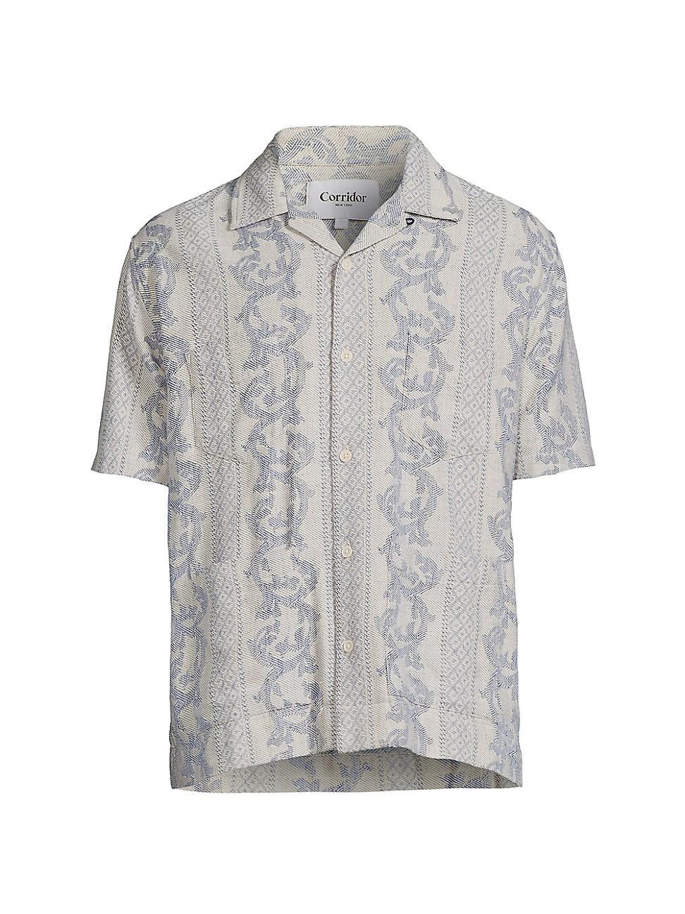 Mens Jakarta Jacquard Short-Sleeve Shirt Product Image