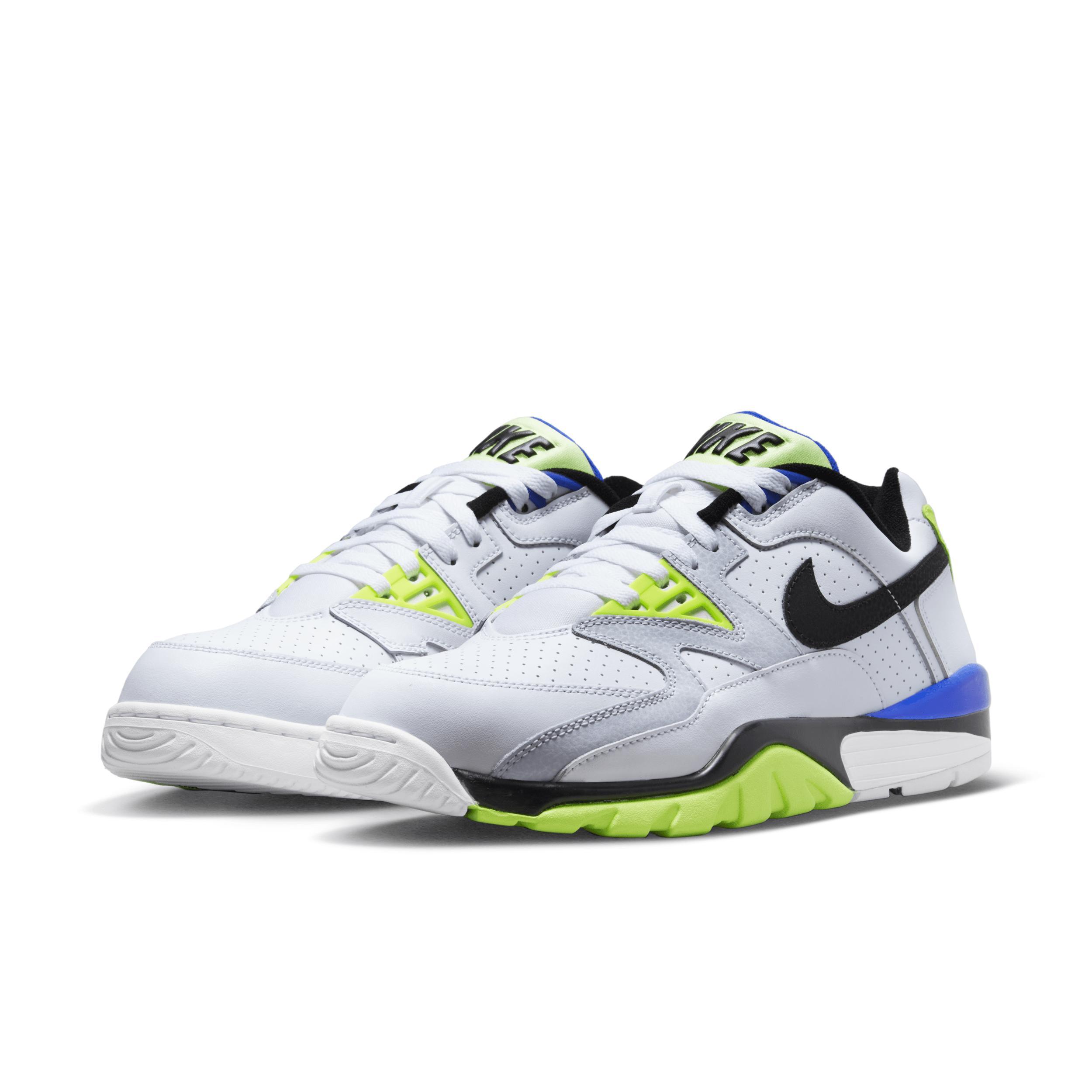 Nike Mens Air Trainer 3 - Running Shoes White/Blue/Volt Product Image