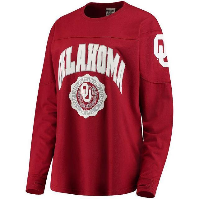 Womens Crimson Oklahoma Sooners Edith Long Sleeve T-Shirt Product Image