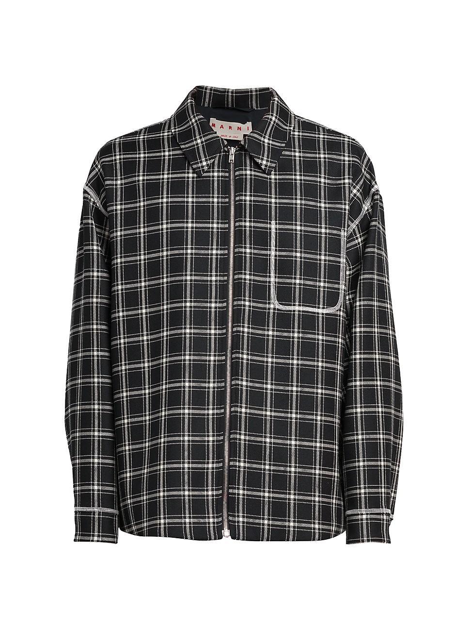 Mens Windowpane Plaid Jacket Product Image