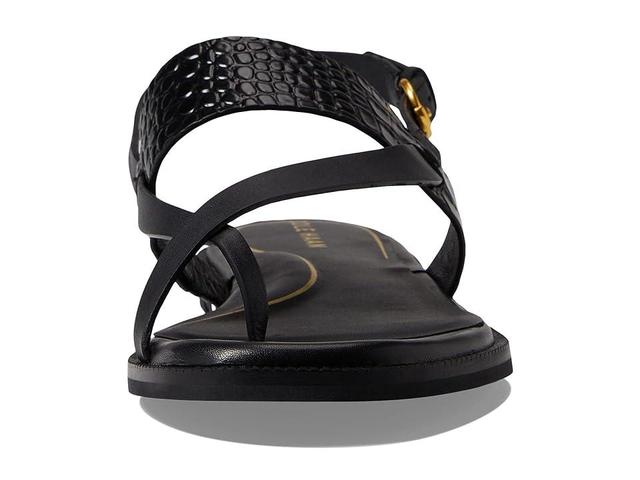 Womens Anica Lux Croc-Embossed Leather Sandals Product Image