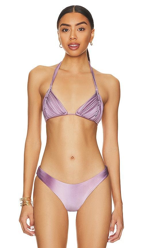 PQ SWIM Isla Knotted Triangle Bikini Top Product Image