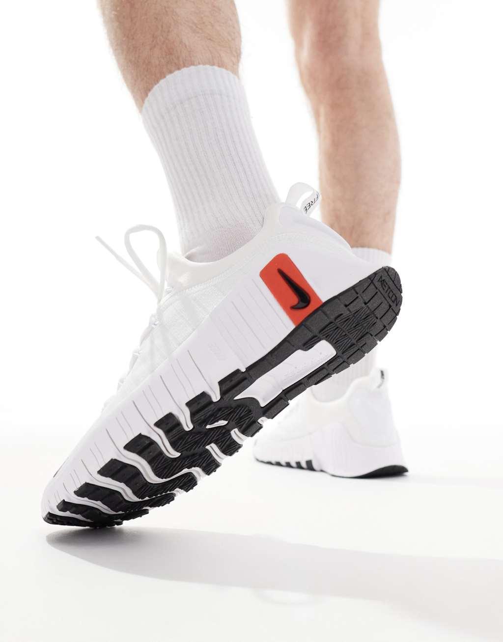 Nike Training Free Metcon 6 sneakers in white Product Image