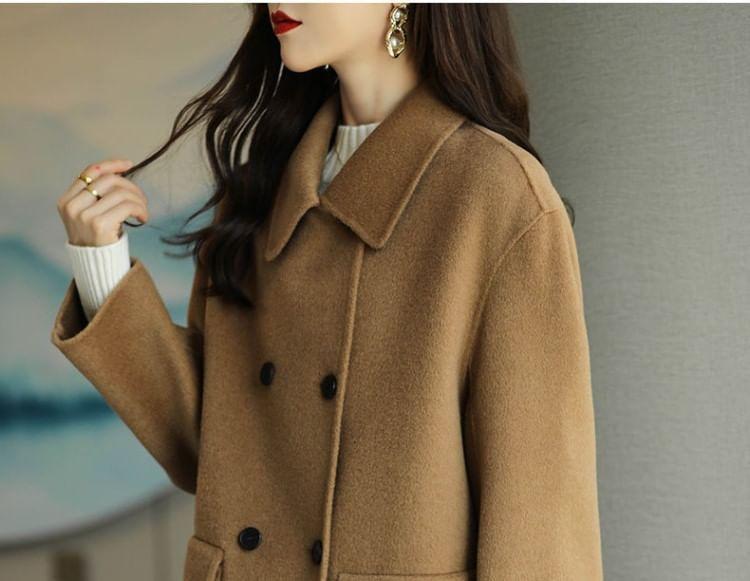 Plain Double-Breasted Coat product image