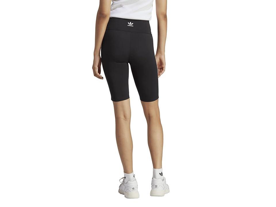 adidas Womens adidas High Waisted Short Tights - Womens Black/White Product Image