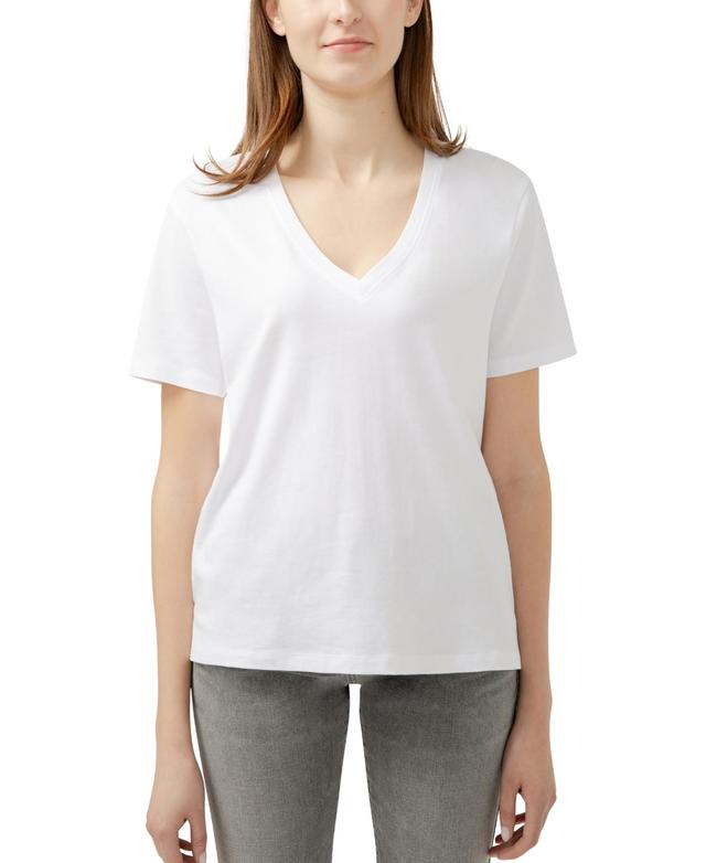 Jag Womens Drapey Luxe V-Neck Tee Product Image