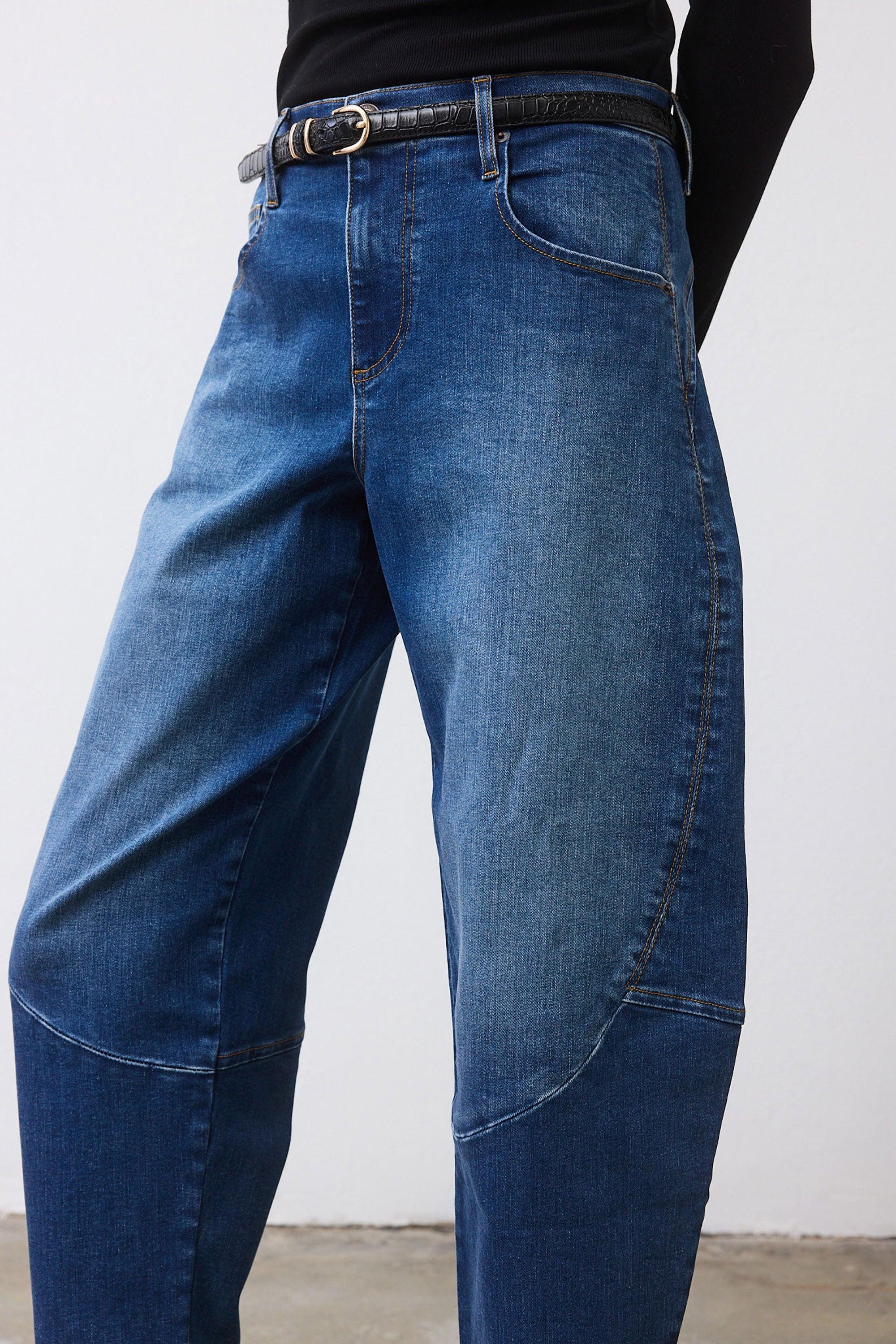 The Petite Denim Wide-ish Pants Product Image