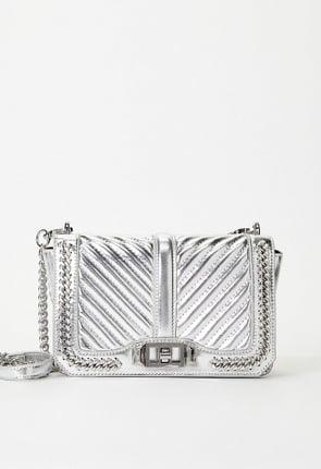 Quilted Flap Crossbody With Chain Product Image