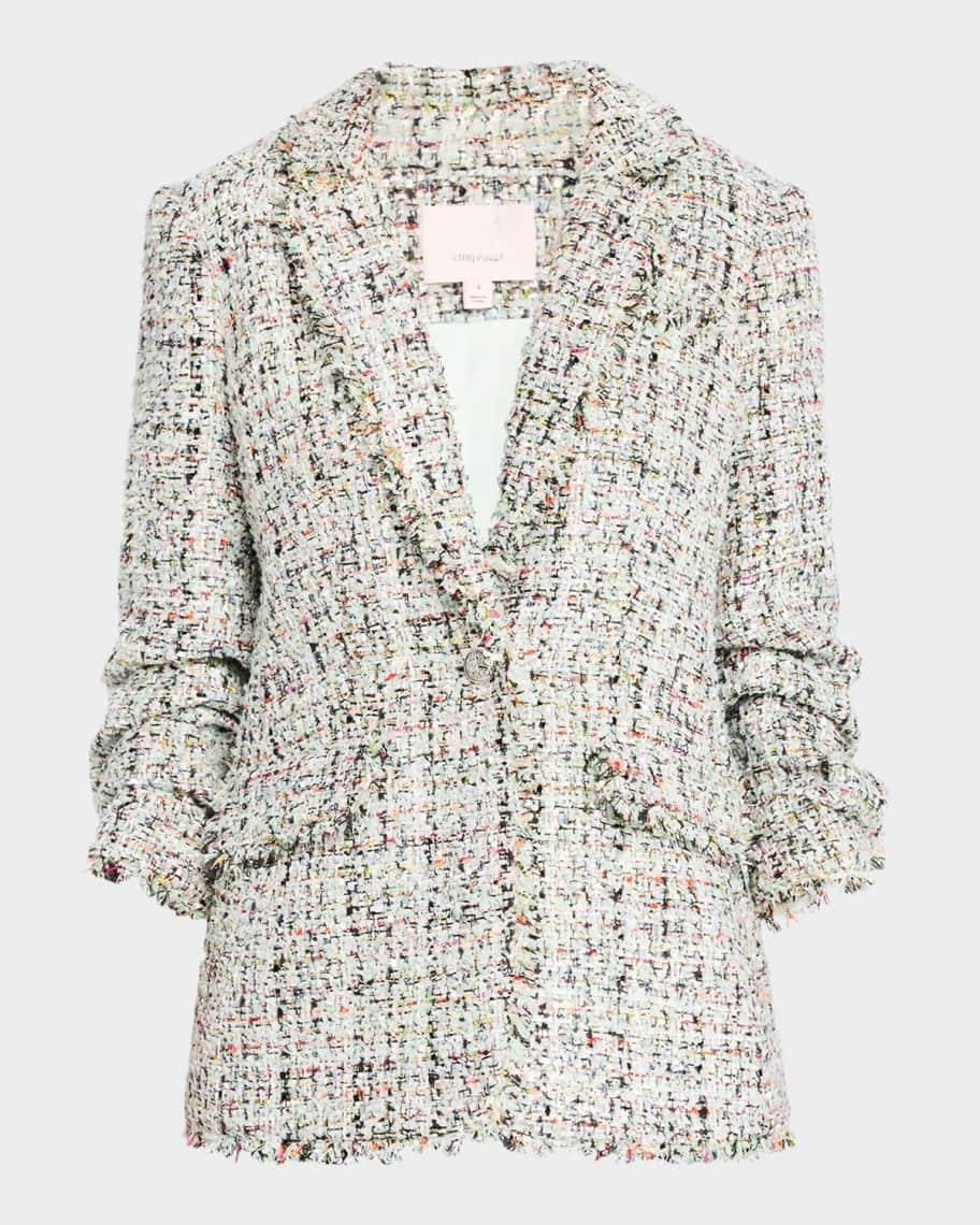 Khloe Single-Breasted Boucle Blazer product image