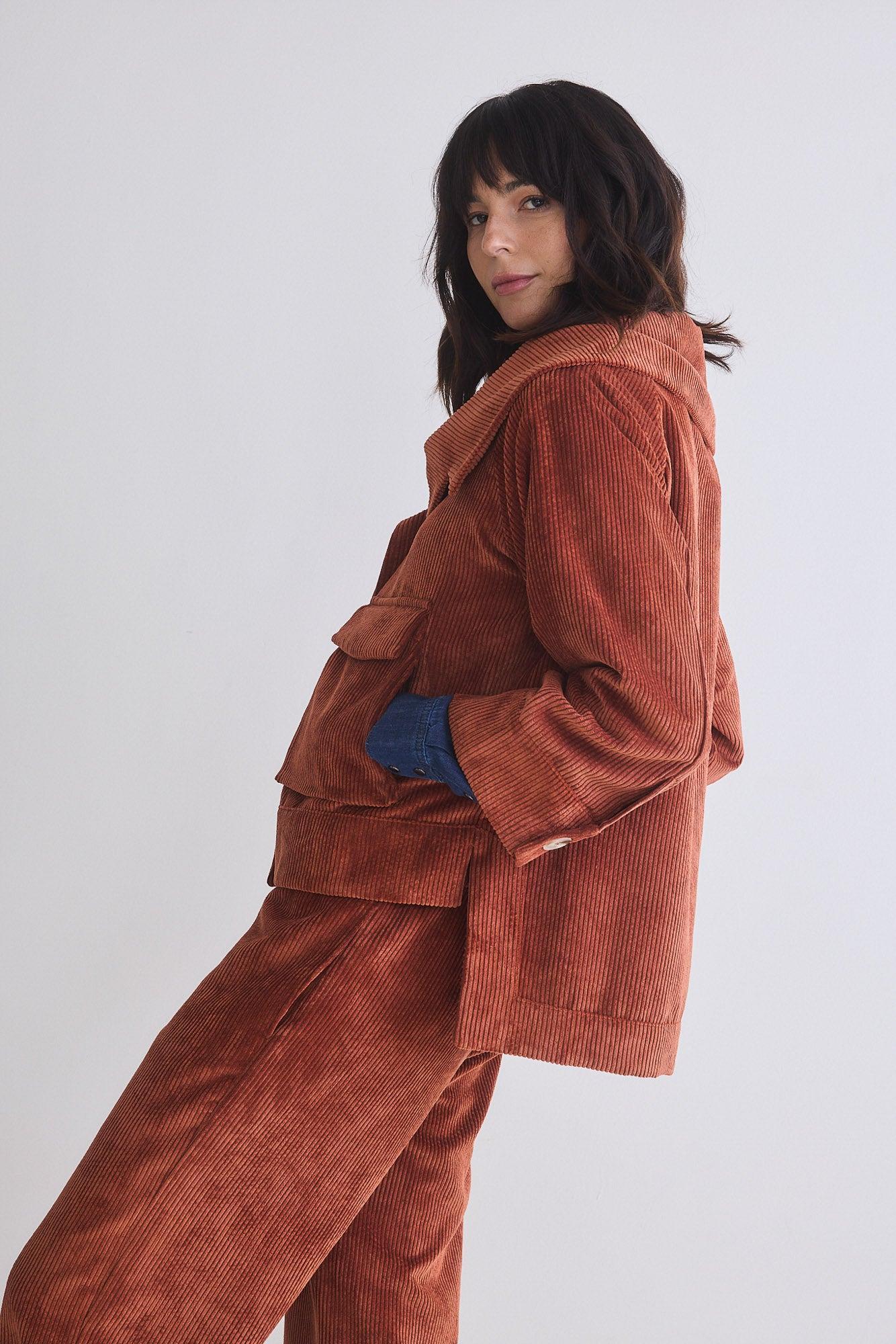 The Corduroy Mini Drama Jacket Product Image