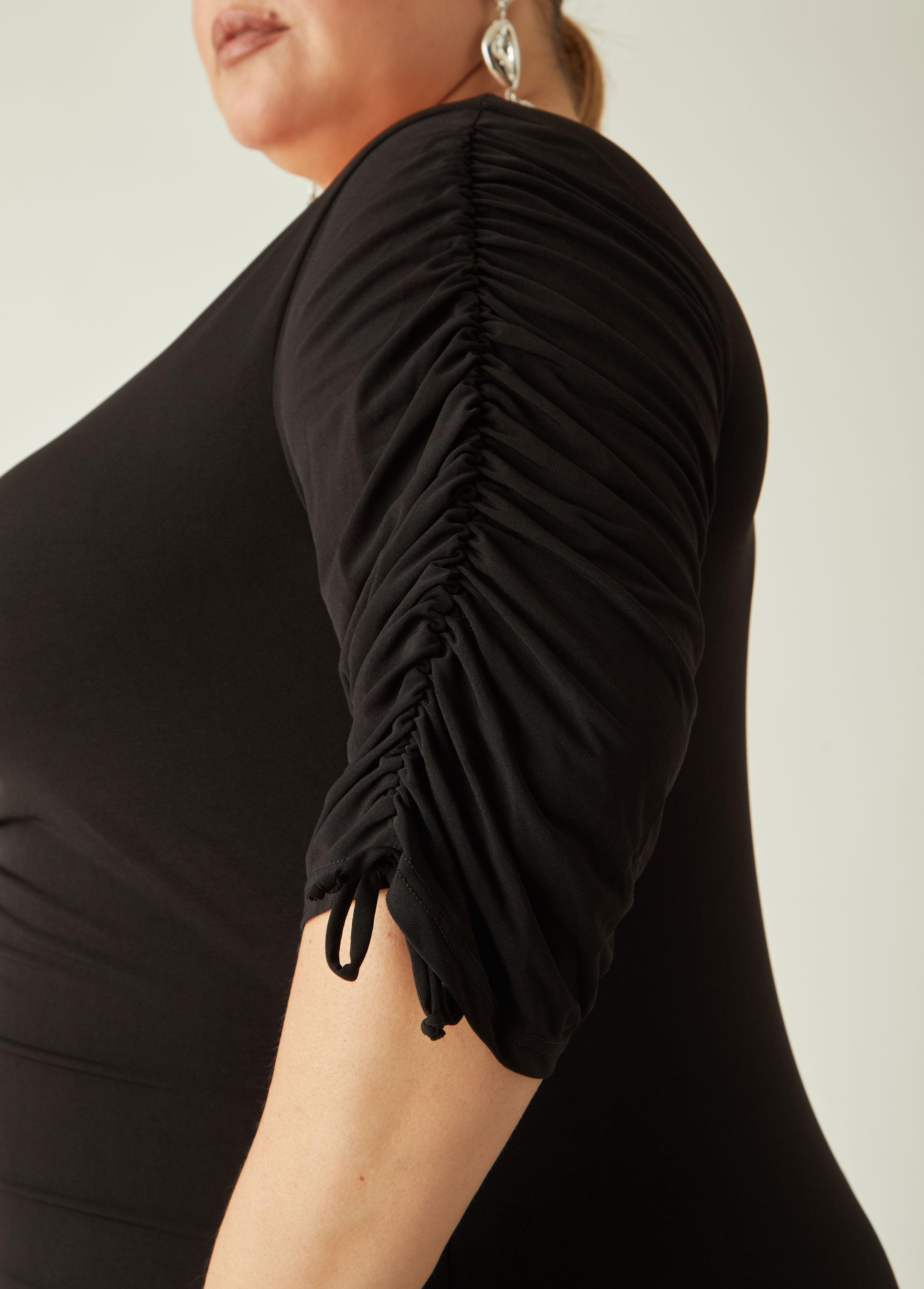 Ruched A Line Maxi Dress Product Image