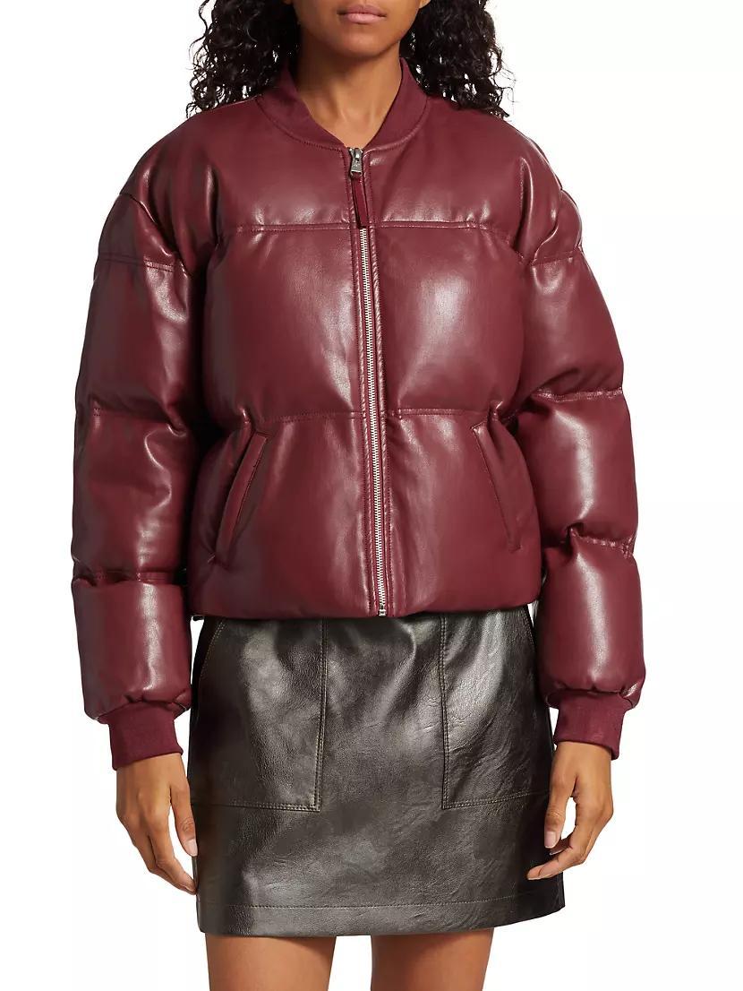 Faux Leather Maris Bomber Product Image