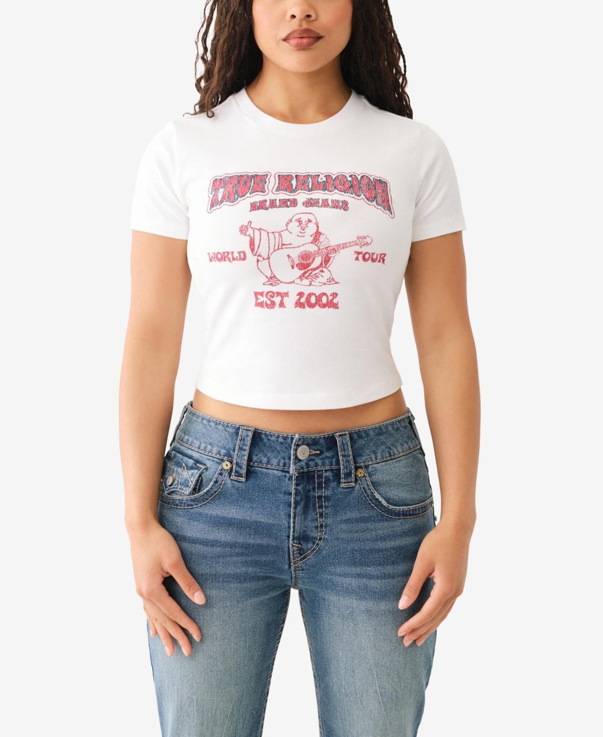 True Religion Womens Short Sleeve Heritage Baby Tee product image