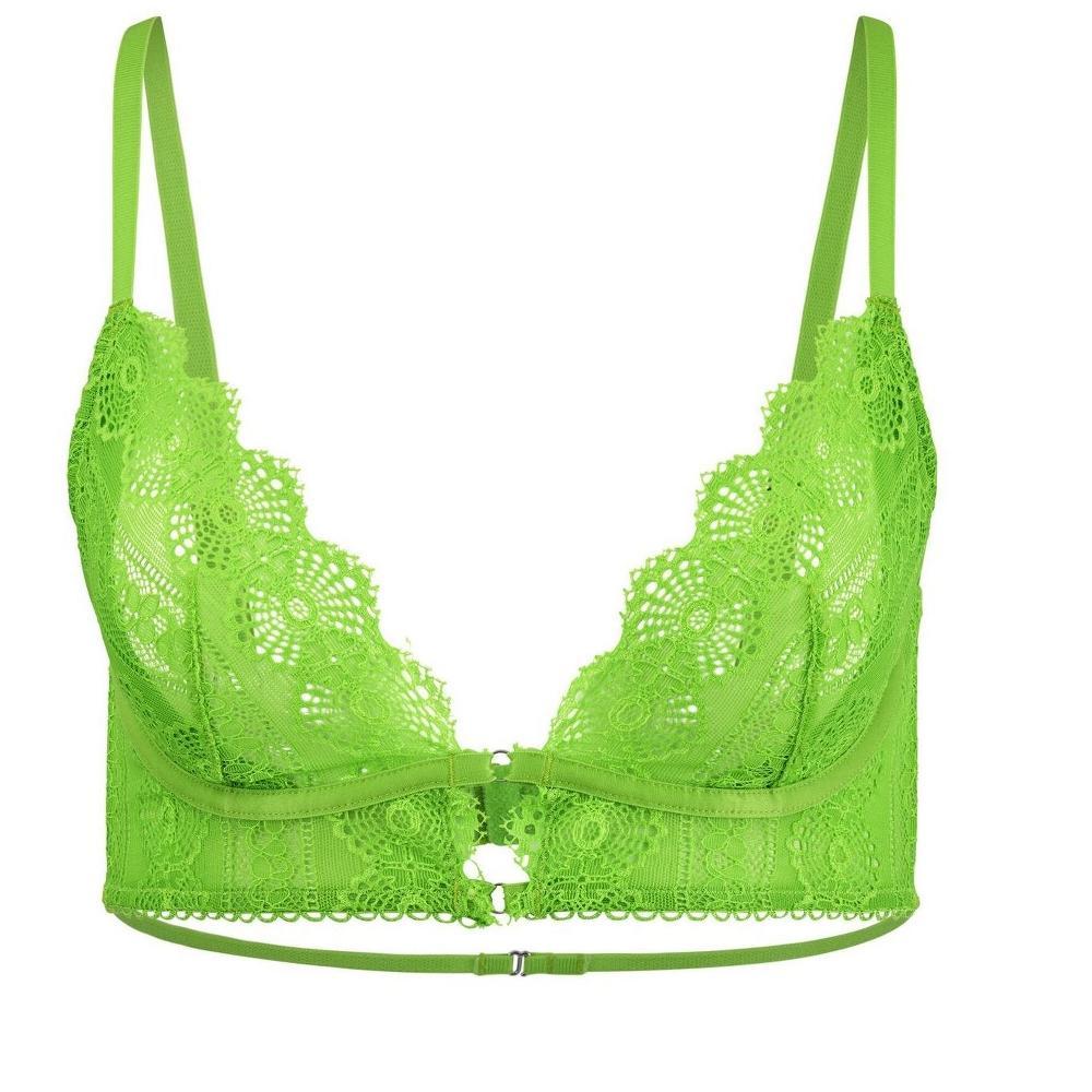 Adore Me Women's Kinley Plunge Bra 32DDD / Jasmine Green. Product Image