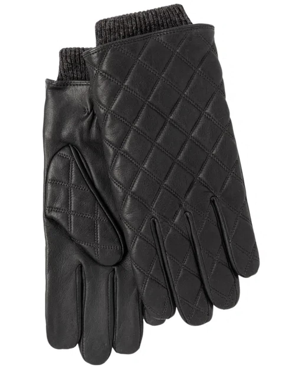 POLO RALPH LAUREN Men's Quilted Leather Glove In Black Product Image