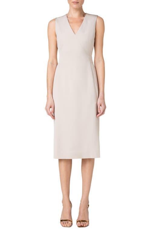 Akris Sleeveless Stretch Silk Crepe Sheath Dress Product Image