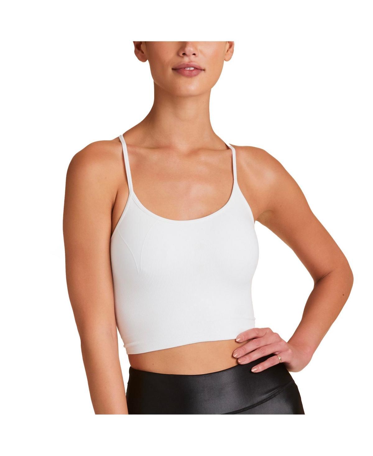 Alala Women's Barre Seamless Tank Top, White, Large Product Image