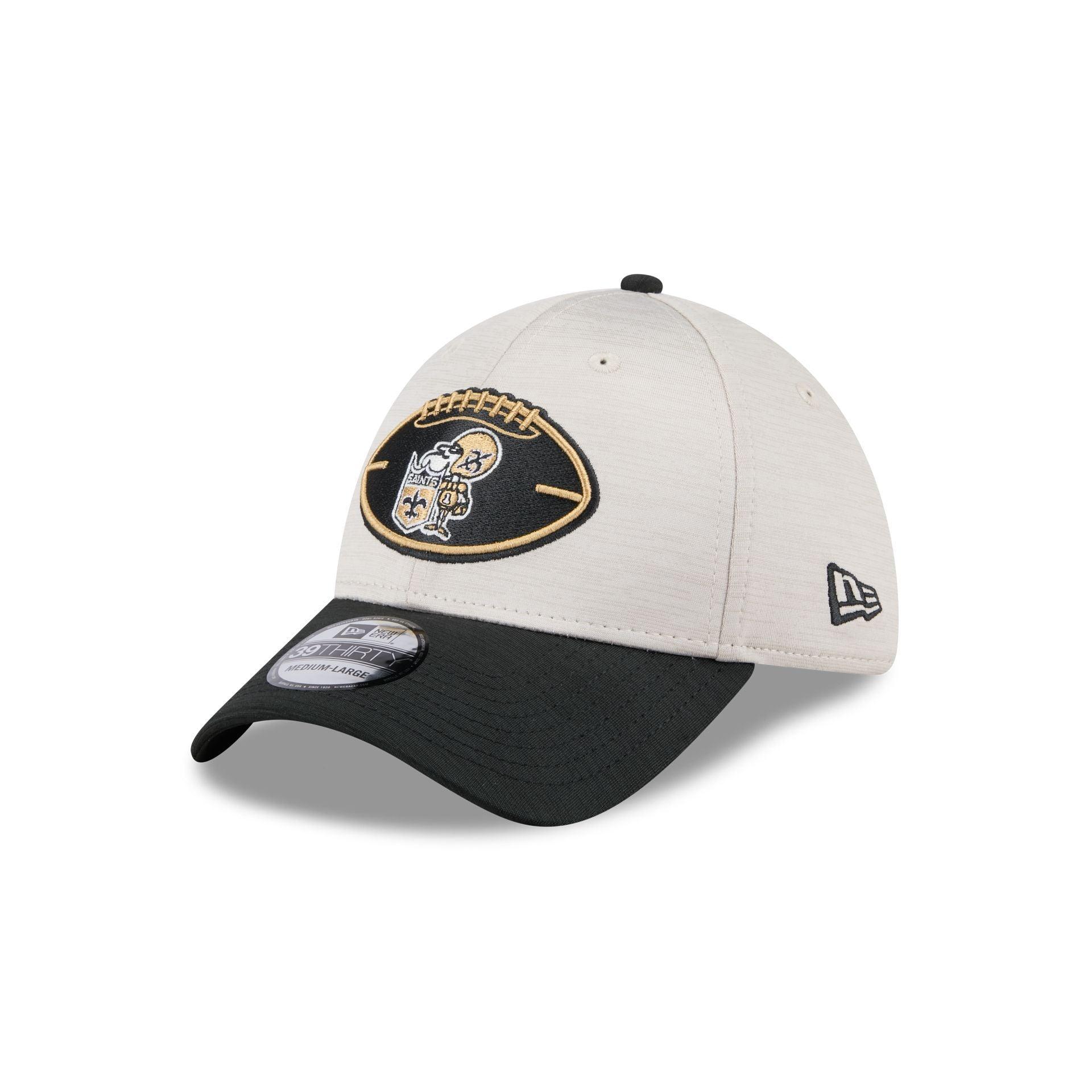 New Orleans Saints 2024 Historic Sideline 39THIRTY Stretch Fit Hat Male Product Image