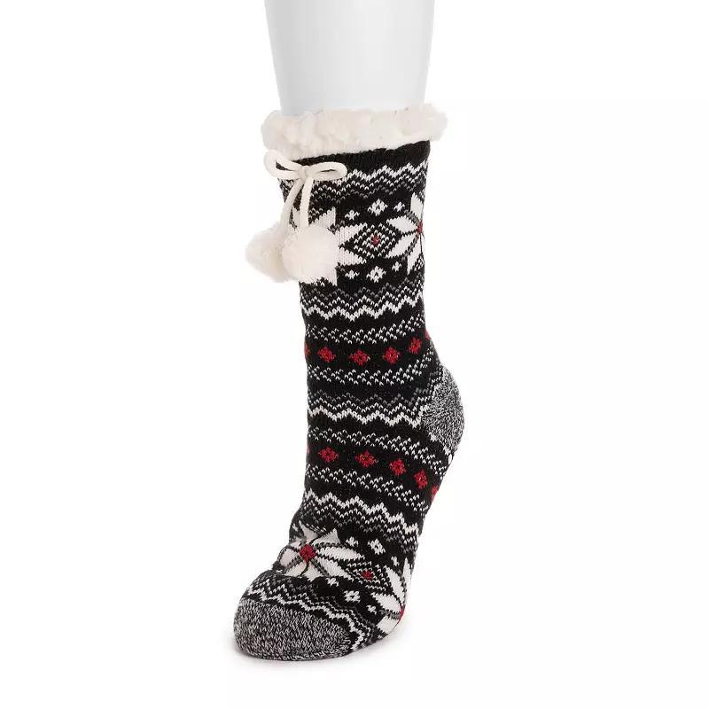 Womens MUK LUKS Patterned Cabin Slipper Socks Product Image