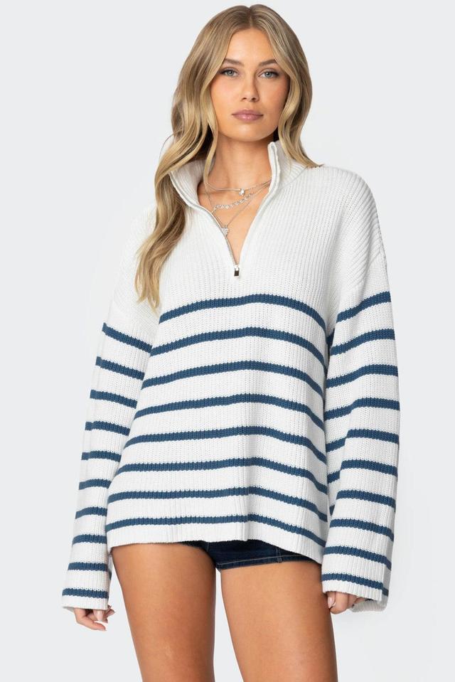 Oversized Quarter Zip Sweater Product Image